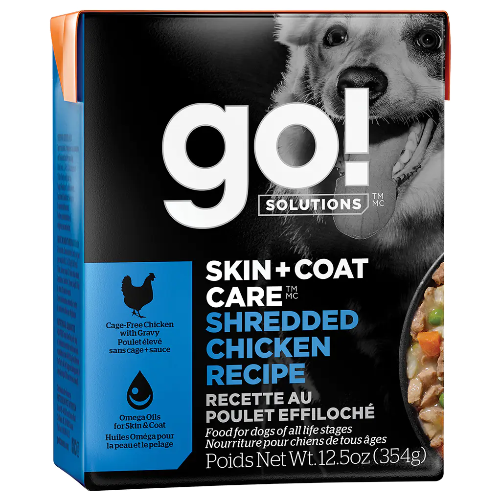 GO! SOLUTIONS Skin Coat Care Shredded Chicken Recipe Wet Dog