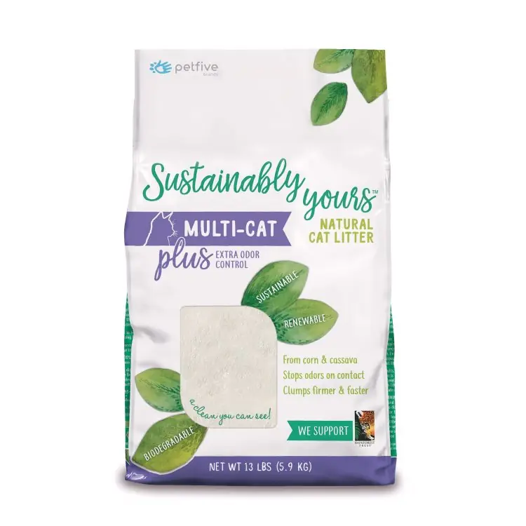 SUSTAINABLY YOURS Natural Cat Litter, MultiCat Plus