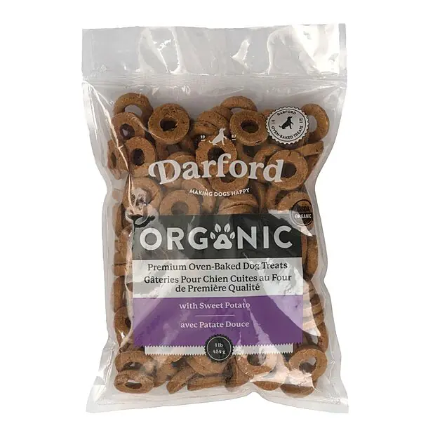 DARFORD Premium OvenBaked Organic with Sweet Potato Dog Treats, Pre
