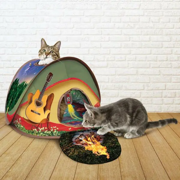 KONG Play Spaces Glamping Tent Cat Toy